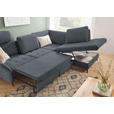 ECKSOFA in Bouclé Dunkelgrau  - Dunkelgrau/Schwarz, Natur, Textil/Metall (288/233cm) - Valnatura