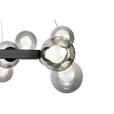 LED-HÄNGELEUCHTE Regulus 79,5/150 cm   - Schwarzbraun, Design, Glas/Metall (79,5/150cm) - Dieter Knoll