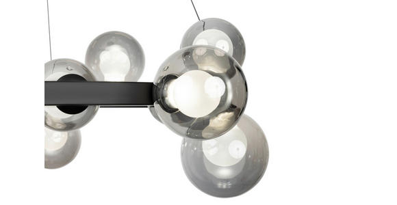 LED-HÄNGELEUCHTE Regulus 79,5/150 cm   - Schwarzbraun, Design, Glas/Metall (79,5/150cm) - Dieter Knoll