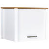 AUFSATZSCHRANK 70/60/60 cm  in  - Silberfarben/Weiß, MODERN, Holzwerkstoff/Metall (70/60/60cm) - home24