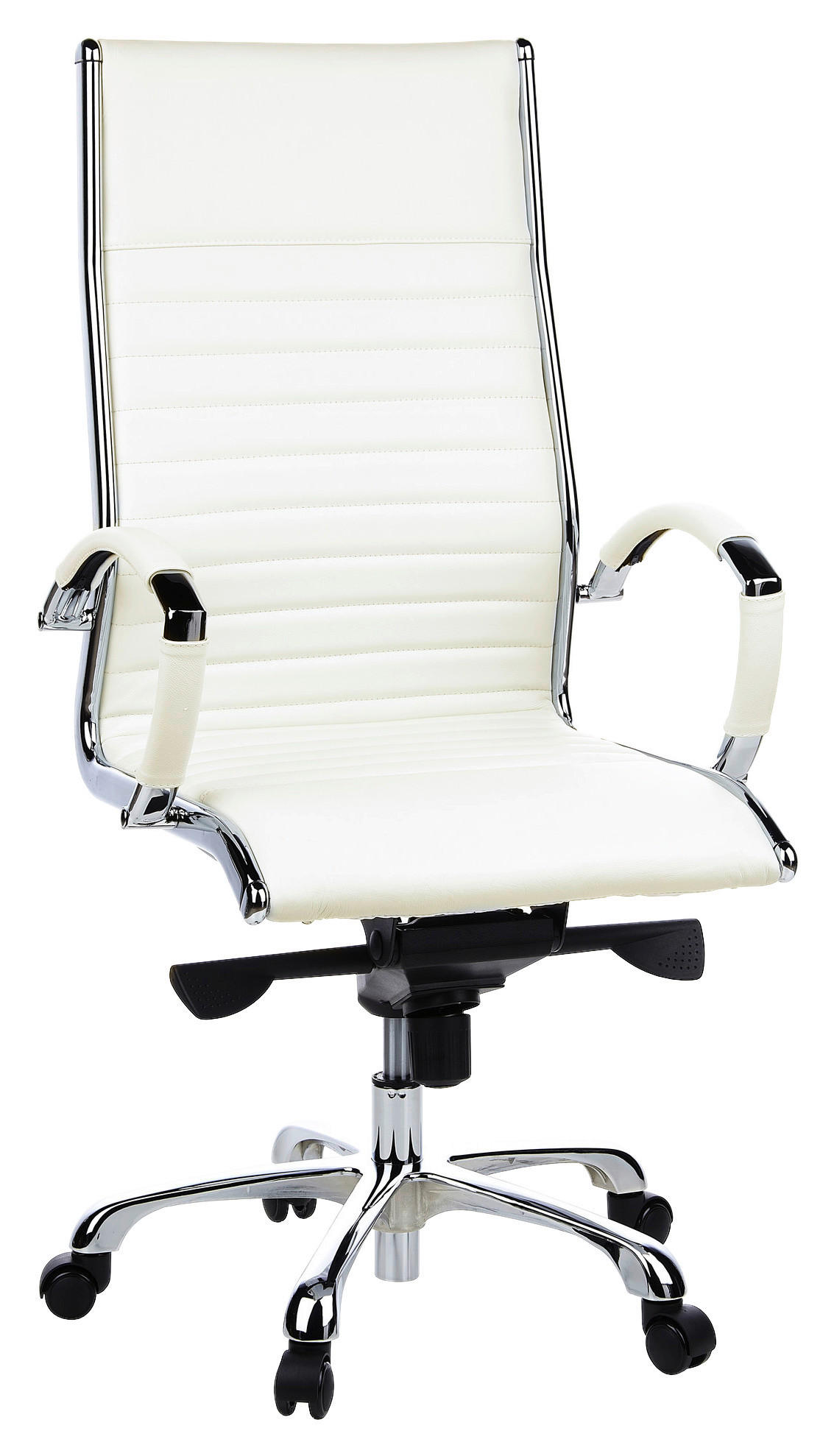 DREHSTUHL Lederlook Creme  - Creme, MODERN, Leder/Kunststoff (60/125/50cm) - MID.YOU