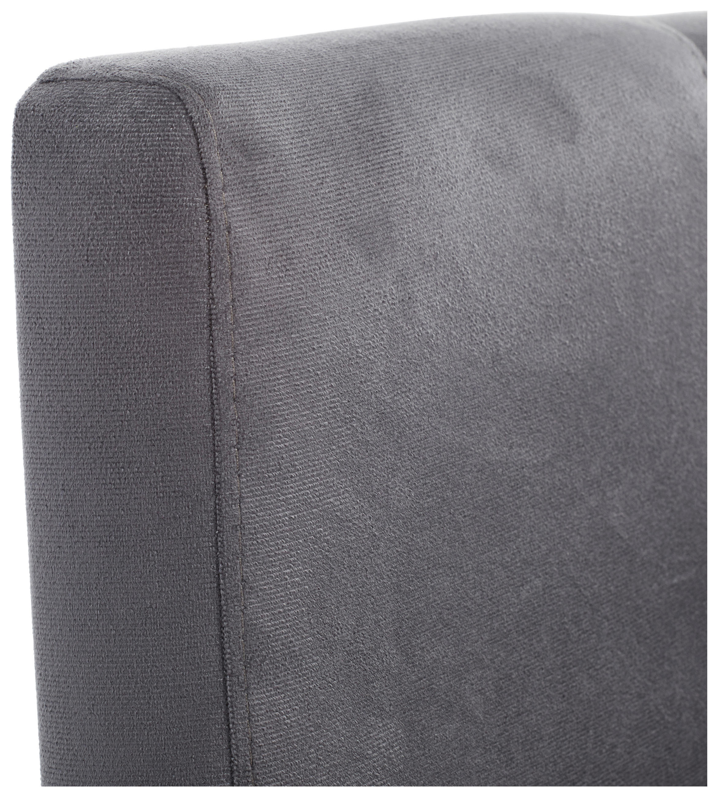 SESSEL Velours Anthrazit    - Anthrazit/Schwarz, Design, Kunststoff/Textil (68/76/60cm) - Carryhome