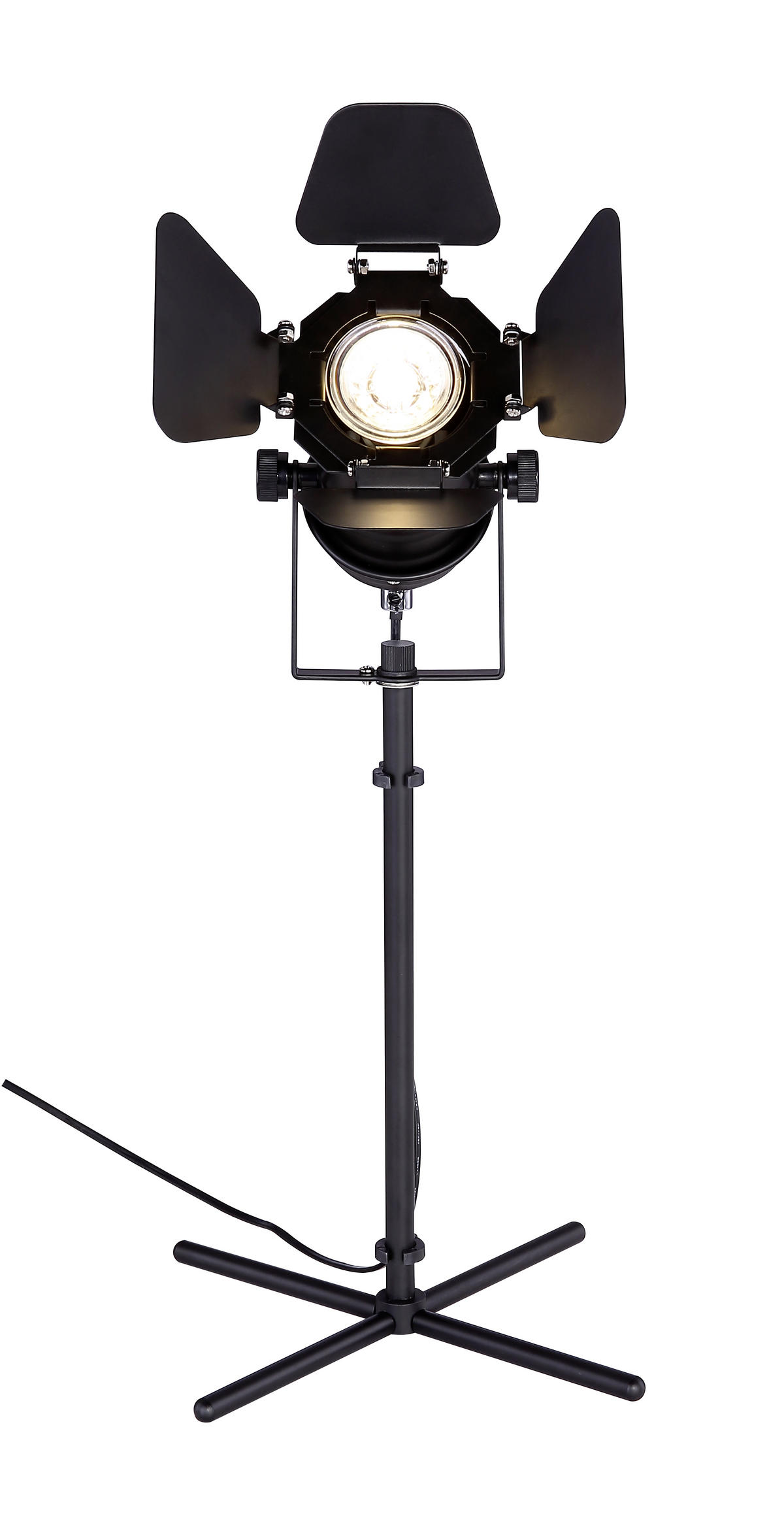 TISCHLEUCHTE 27,5/24/48,5 cm   - Schwarz, Trend, Metall (27,5/24/48,5cm) - Globo