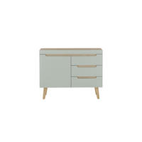 SIDEBOARD  in 107/83/40 cm  - Eichefarben/Grün, Design, Holzwerkstoff (107/83/40cm) - MID.YOU