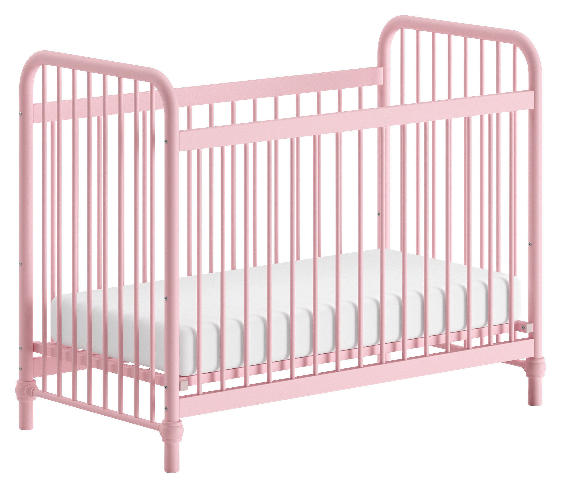 GITTERBETT Pink  - Pink, ROMANTIK / LANDHAUS, Metall (60/120cm) - MID.YOU