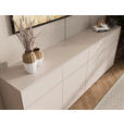 SIDEBOARD  220/80/40 cm 4 Schublade(n)  - Kaschmir/Silberfarben, Design, Holzwerkstoff/Kunststoff (220/80/40cm) - Xora