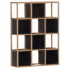 REGAL  65/88/20 cm Schwarz  - Goldfarben/Schwarz, Design, Holz/Metall (65/88/20cm) - Lomoco