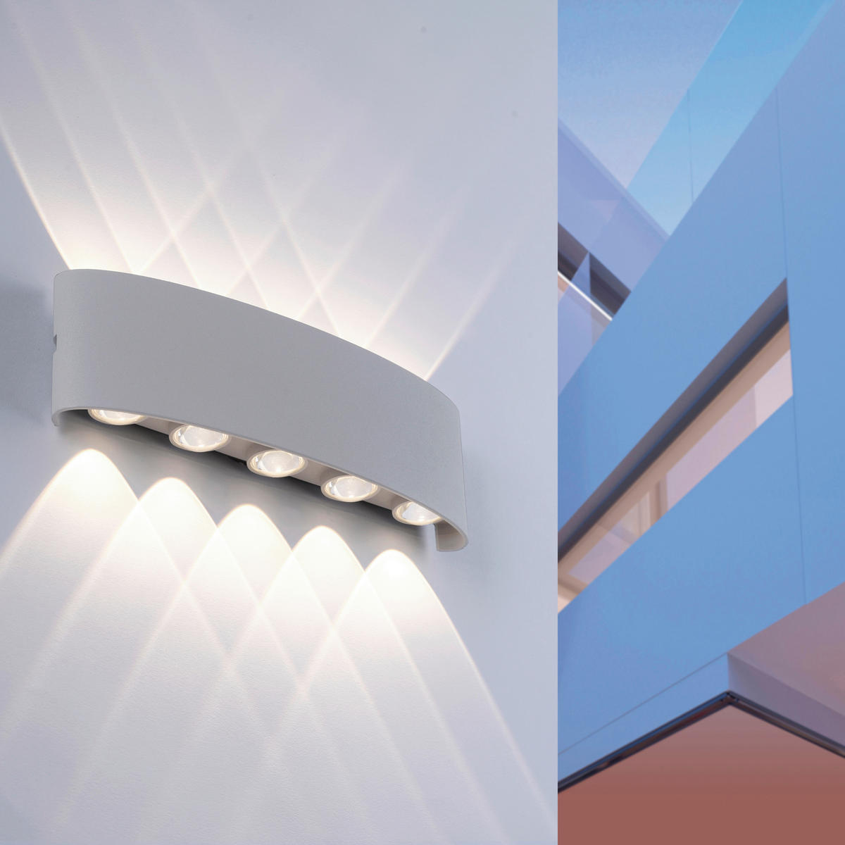 LED-WANDLEUCHTE Carlo 27/4,7/8 cm   - Silberfarben, Design, Metall (27/4,7/8cm) - Paul Neuhaus