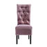 STUHL Velours Flieder - Dunkelbraun/Flieder, Trend, Holz/Textil (50/109/71cm) - Ambia Home