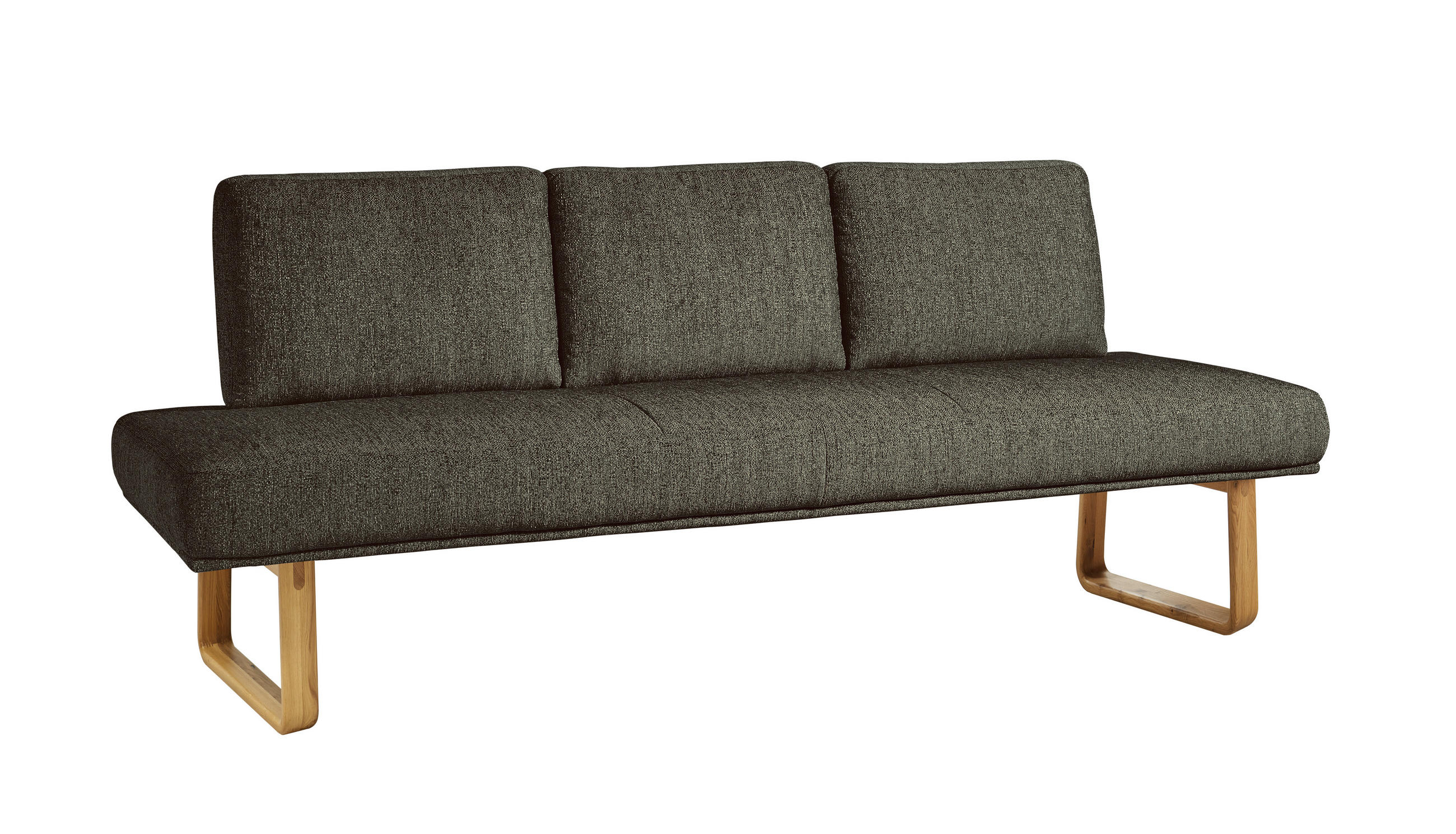 SITZBANK 209/92/78 cm  in Braun  - Eichefarben/Braun, Design, Holz/Textil (209/92/78cm) - Dieter Knoll