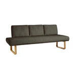 SITZBANK 209/92/78 cm  in Braun  - Eichefarben/Braun, Design, Holz/Textil (209/92/78cm) - Dieter Knoll