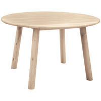 ESSTISCH 125/125/76 cm Echtholz  Holz rund Eiche Bianco  - Eiche Bianco/Eichefarben, Design, Holz (125/125/76cm) - Niels Andersson