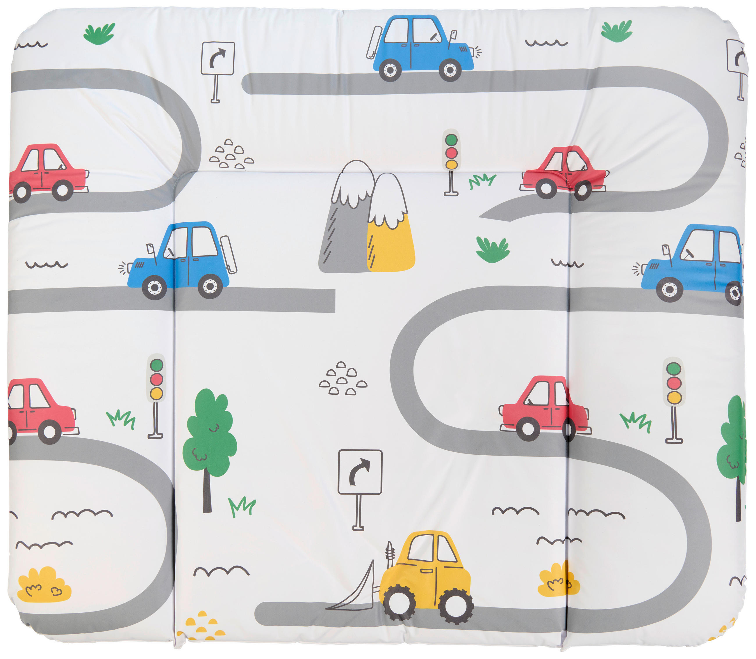 Patinio Wickelauflage On the Road Mehrfarbig 85x72 cm