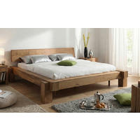 BALKENBETT 200/200 cm  Akaziefarben   - Akaziefarben, Modern, Holz (200/200cm) - MID.YOU