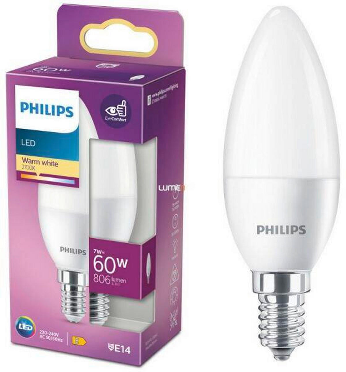 LED SIJALICA - Osnovno, plastika (1,06/3,5/3,5cm) - Philips