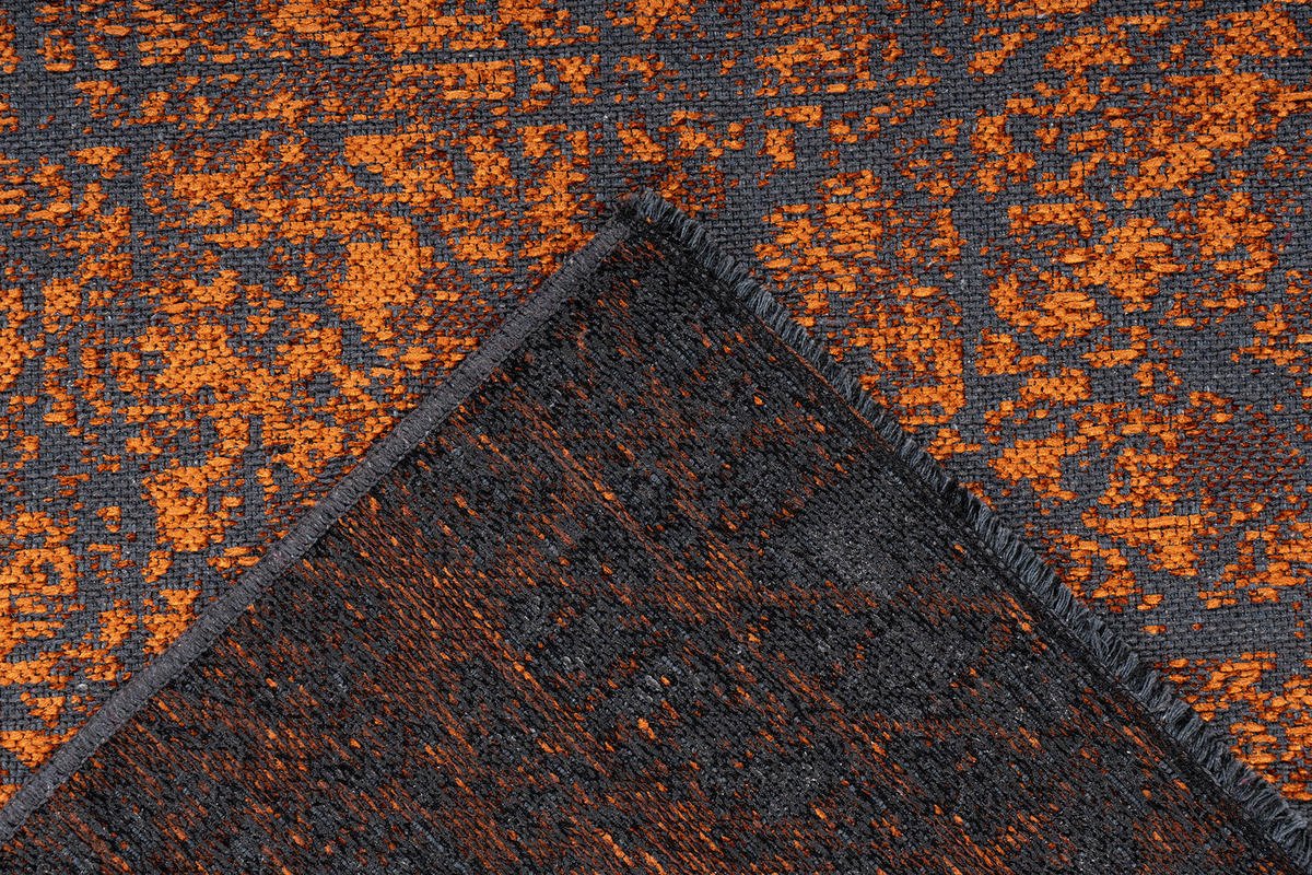 PLOCHO TKANÝ KOBEREC, 120/170 cm, oranžová - oranžová, Konventionell, textil (120/170cm)