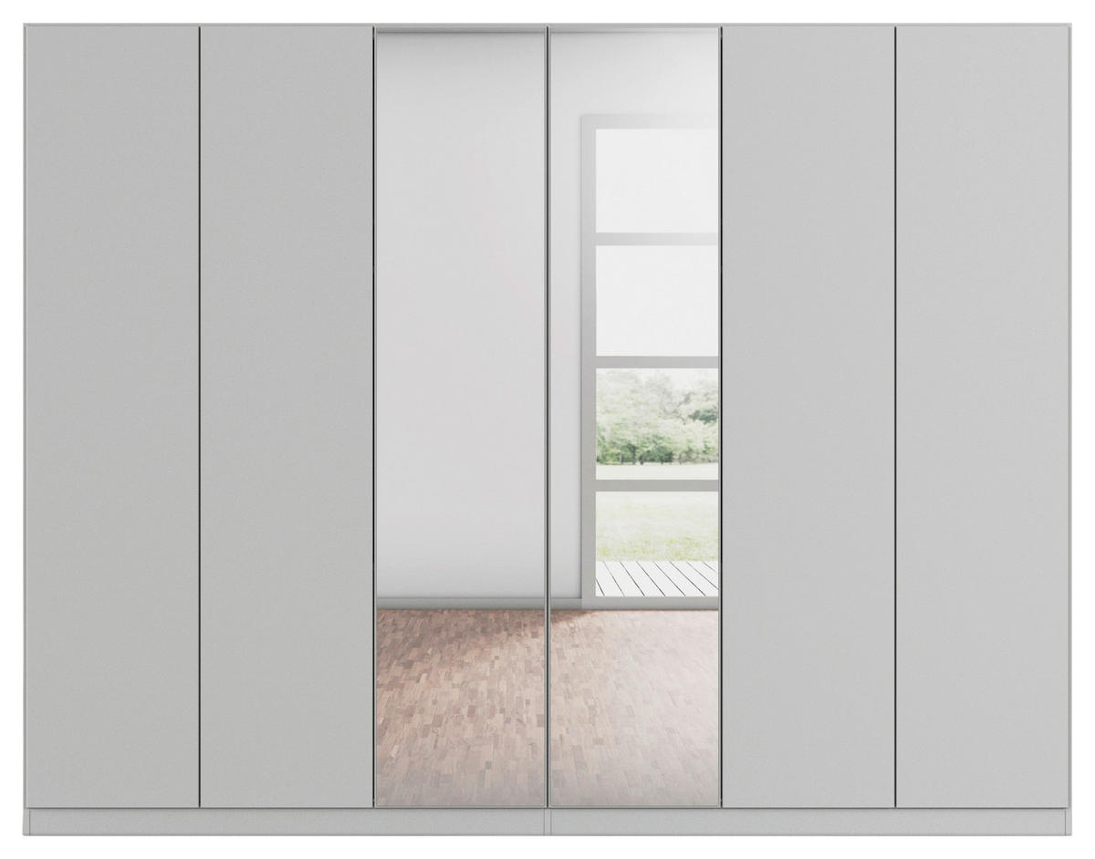 FALTTÜRENSCHRANK in Grau  - Grau, Holzwerkstoff (271/210/54cm) - Boxxx