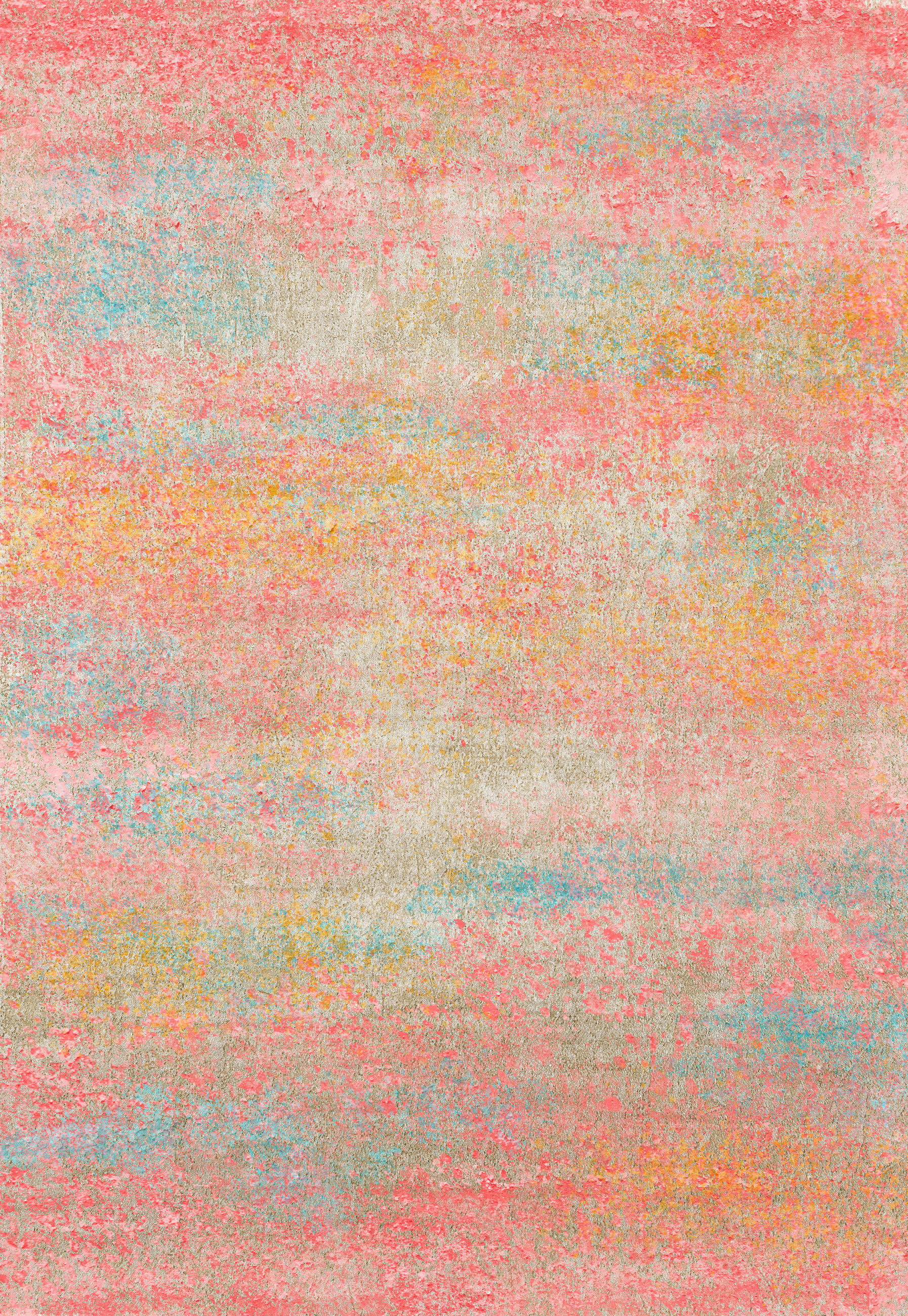 VINTAGE-TEPPICH 80/150 cm ONDEA FIORITH Dunkelgelb, Türkis, Rosa  - Türkis/Dunkelgelb, Design, Kunststoff/Textil (80/150cm) - Lindorug