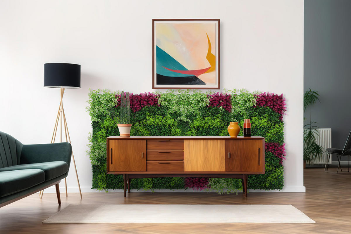 AKUSTIKPANEEL Modular Wall System Design Flora 52/52/4 cm  - Multicolor, MODERN, Kunststoff (52/52/4cm) - Jangal