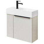 WASCHTISCHKOMBI 60 cm  - Sandfarben/Schwarz, KONVENTIONELL, Holzwerkstoff/Stein (60cm) - Dieter Knoll