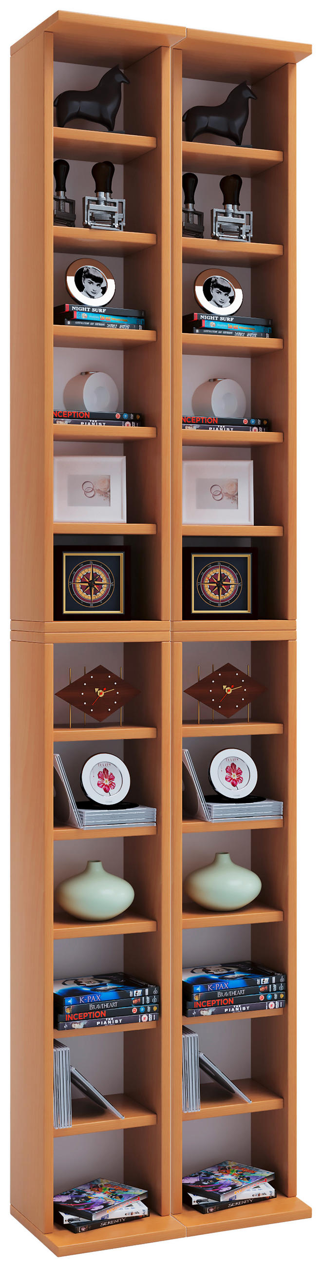 CD-Regal Almera B: 42 cm Buche Dekor