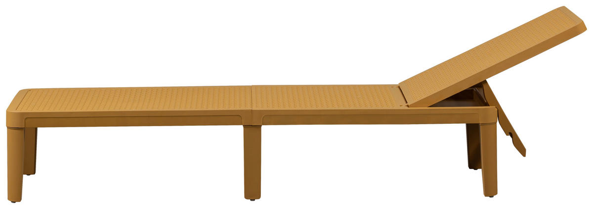 GARTENLIEGE 55/29/191 cm  - Gelb, Design, Kunststoff (55/29/191cm) - Gardenson