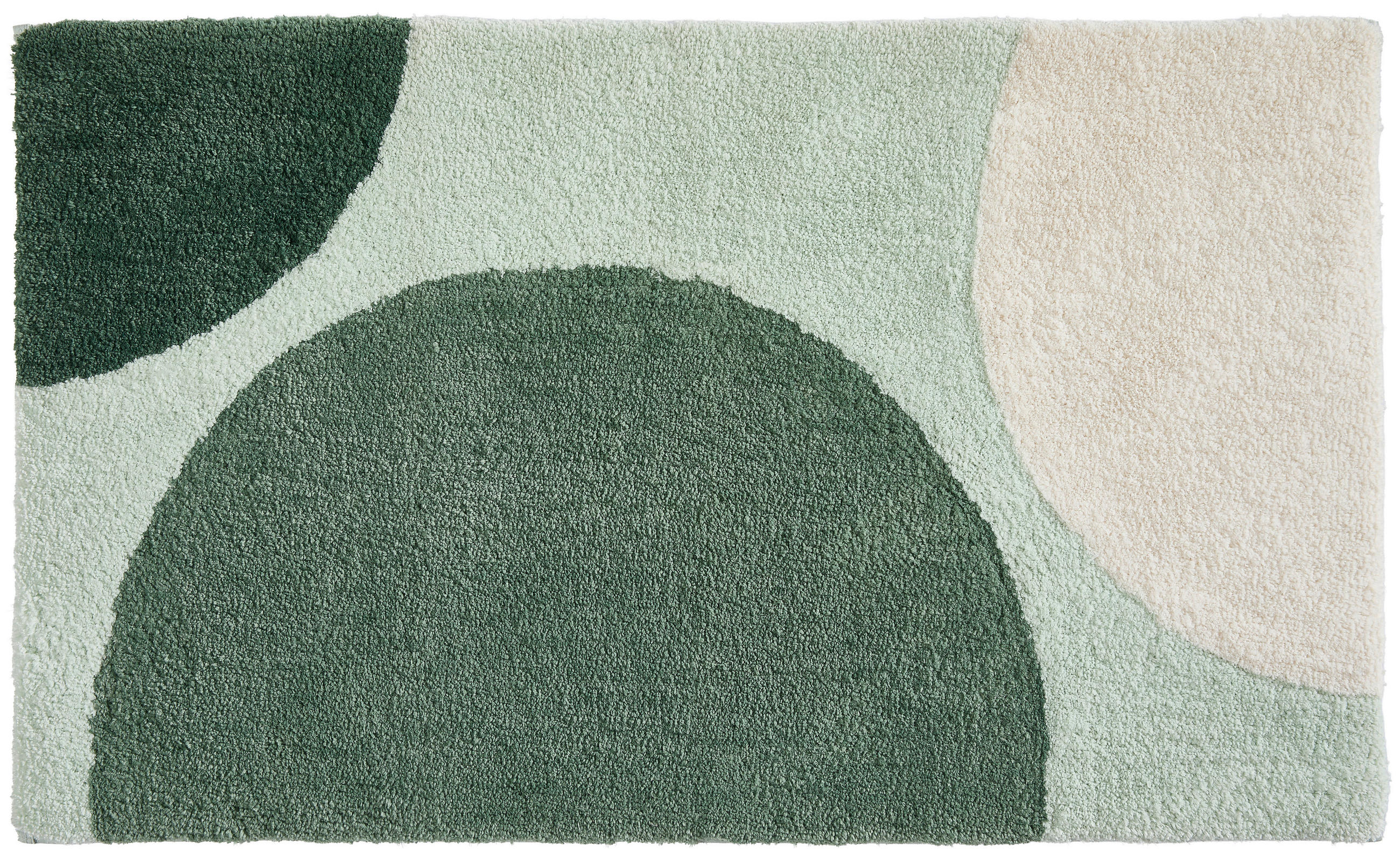 BADEMATTE Grün 60/100 cm  - Grün, Basics, Kunststoff/Textil (60/100cm) - Esposa