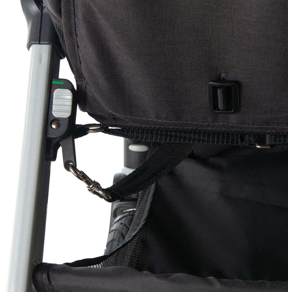 BUGGY Smart  - Dunkelgrau/Alufarben, Trend, Textil/Metall (115/56/105cm) - Jimmylee