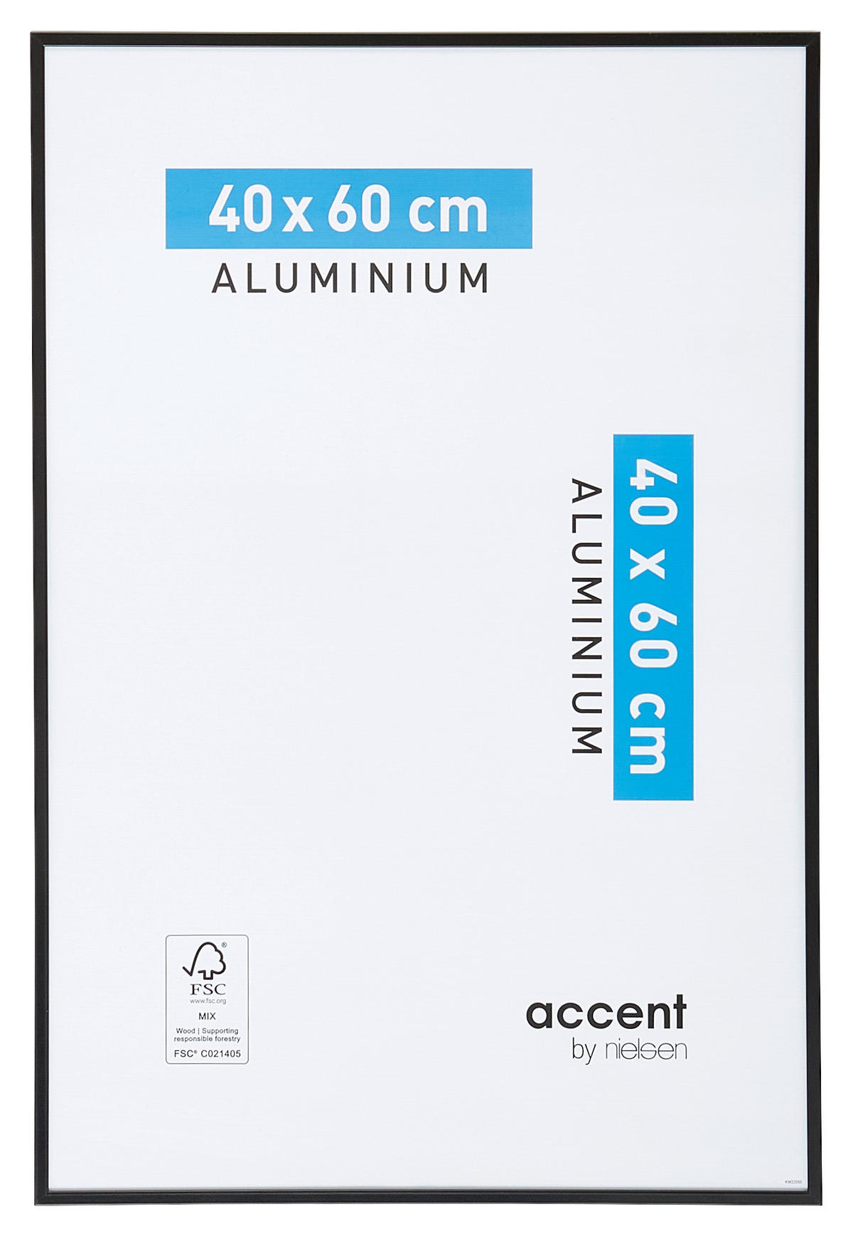 BILDERRAHMEN 40/60 cm  - Schwarz, Basics, Metall (40/60cm) - Nielsen