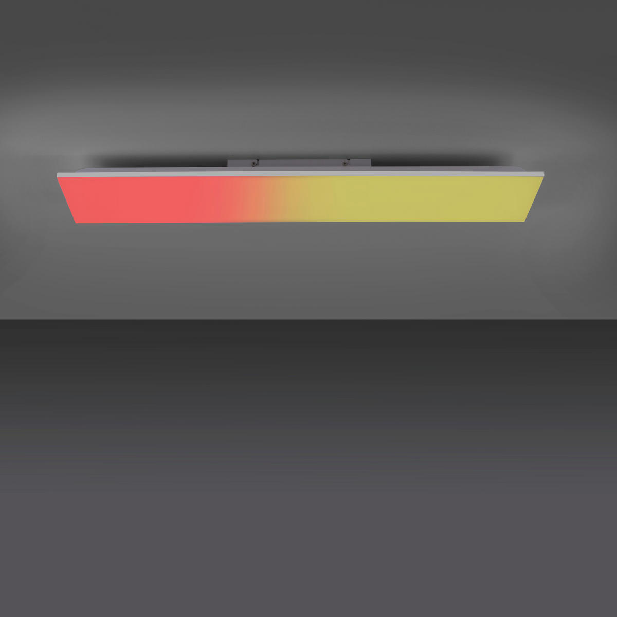 LED-DECKENLEUCHTE 100/25/6,5 cm   - Alufarben/Weiß, Basics, Kunststoff/Metall (100/25/6,5cm)