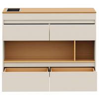 KÜCHENINSEL 125/96,6/60 cm  in Beige, Hellbraun  - Hellbraun/Beige, Design, Holz (125/96,6/60cm) - Livetastic