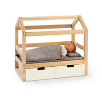 PUPPENBETT VIOLA  - Naturfarben/Weiß, Basics, Holz/Holzwerkstoff (55/31/50cm) - MUSTERKIND