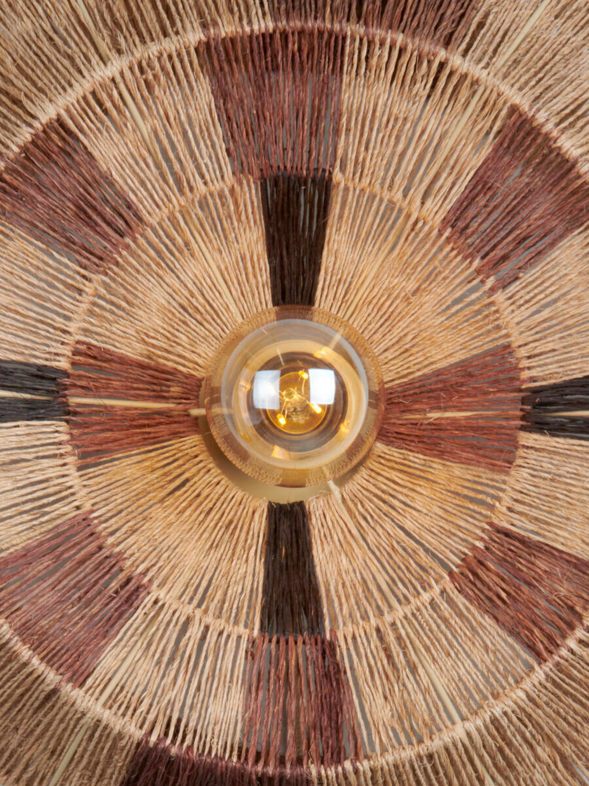 WANDLEUCHTE Good & Mojo 60/60 cm  - Hellbraun/Schwarz, Trend, Textil (60/60cm) - Good & Mojo