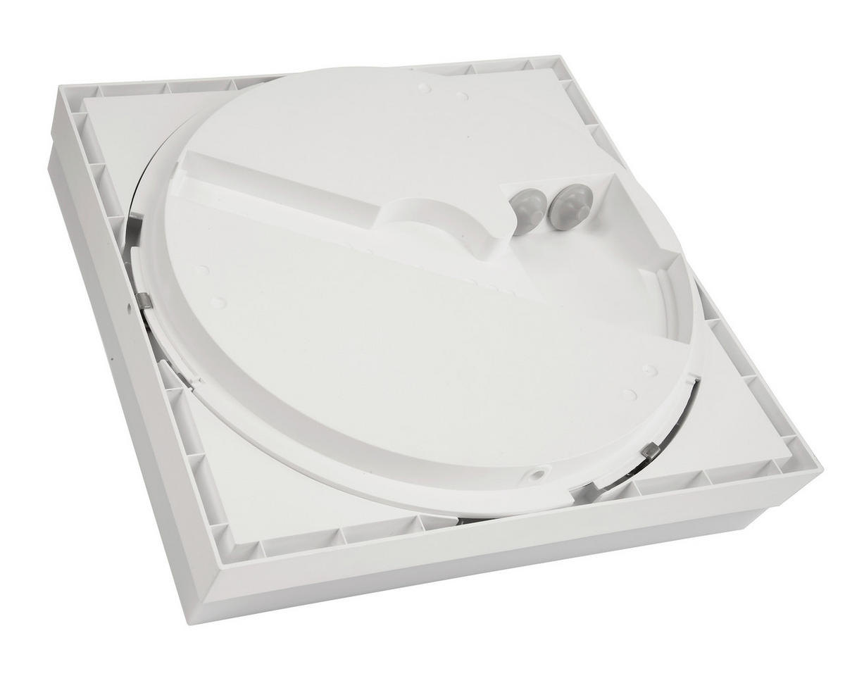 AUSSENWANDLEUCHTE - Weiss, Konventionell, Kunststoff (27,5/27,5/6,5cm)