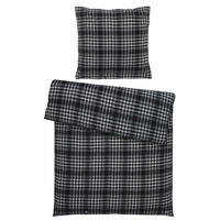 WENDEBETTWÄSCHE Ravi Biber 135/200 cm  - Schwarz, KONVENTIONELL, Textil (135/200cm) - Dieter Knoll