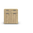 KOMMODE  in 80/81/42 cm  - Dunkelgrau/Eiche Artisan, Design, Holzwerkstoff/Metall (80/81/42cm) - Carryhome