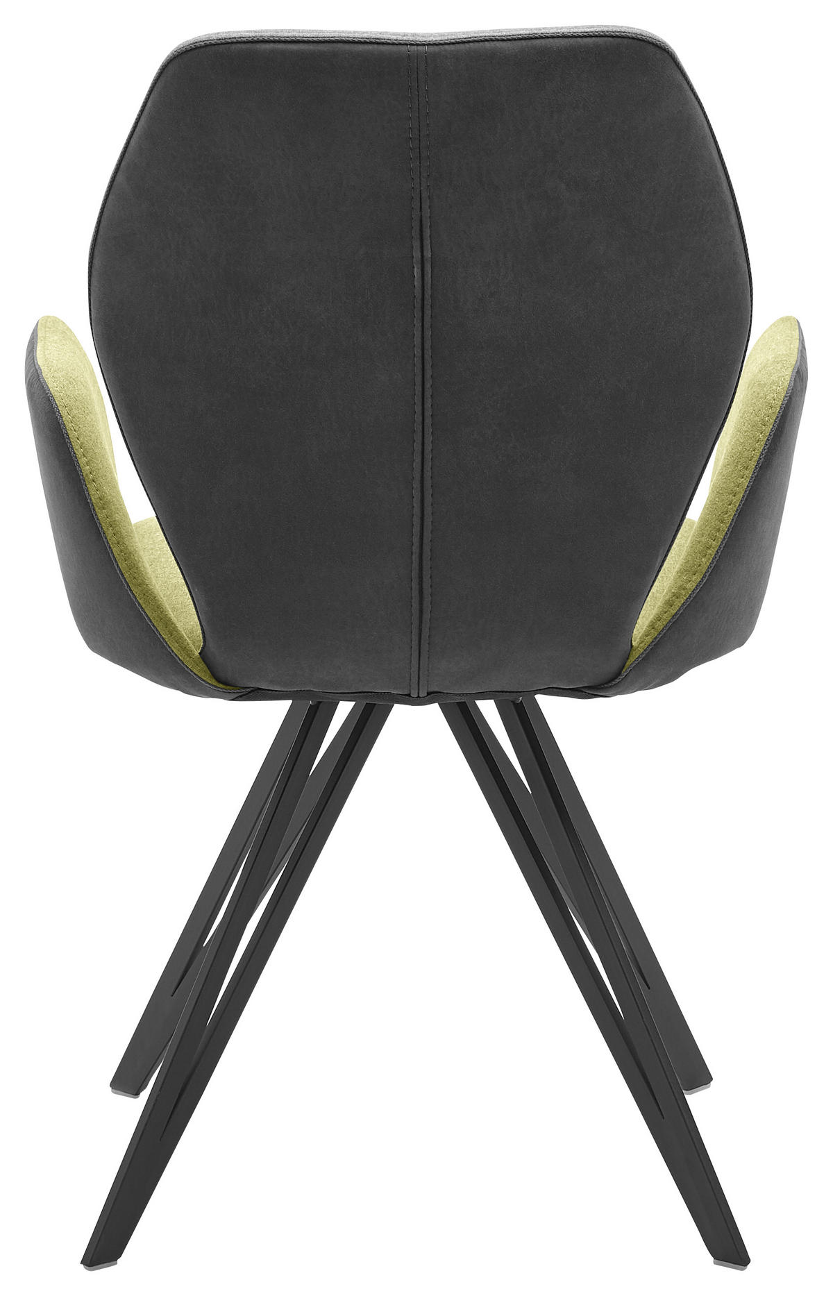 ARMLEHNSTUHL  in Webstoff, Mikrofaser  - Anthrazit/Schwarz, Design, Textil/Metall (62/91/59cm) - Valnatura