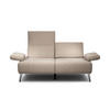 2-SITZER-SOFA Chenille Sandfarben  - Sandfarben/Schwarz, Design, Textil/Metall (164-194/85/86-94cm) - SENSOO