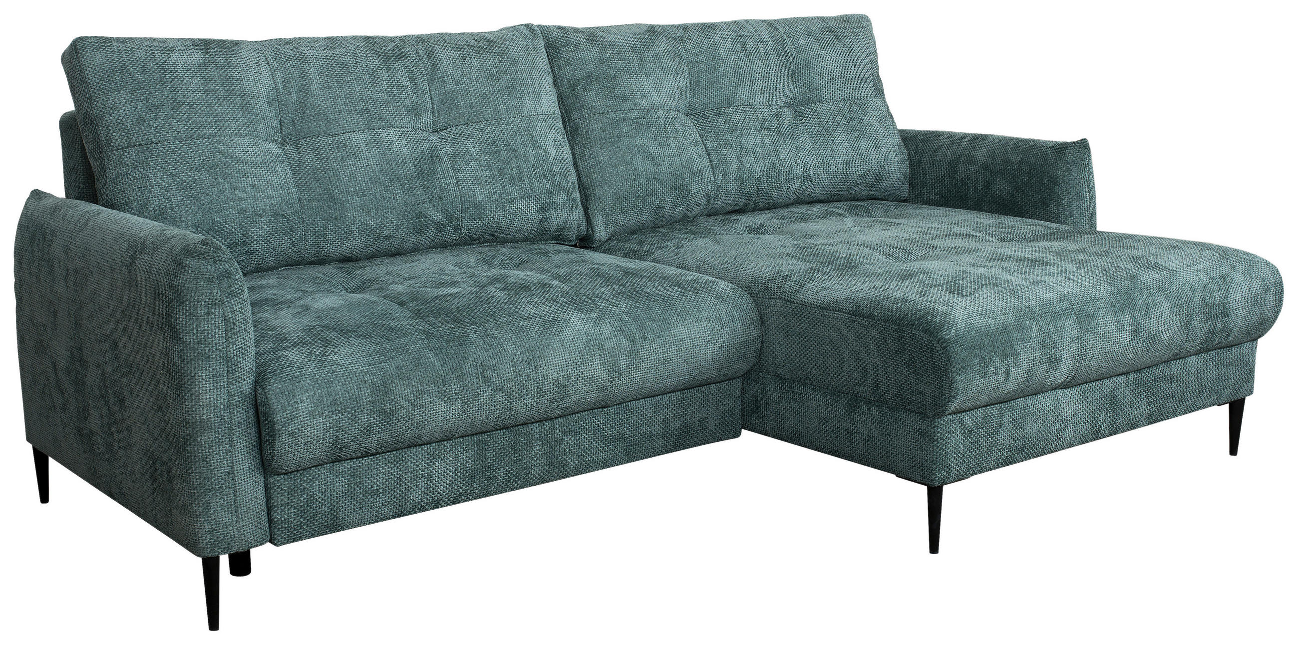 UGAONA GARNITURA tirkizna  - tirkizna, Moderno, tekstil/metal (221/142cm) - Carryhome