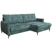 UGAONA GARNITURA tirkizna  - tirkizna, Moderno, tekstil/metal (221/142cm) - Carryhome