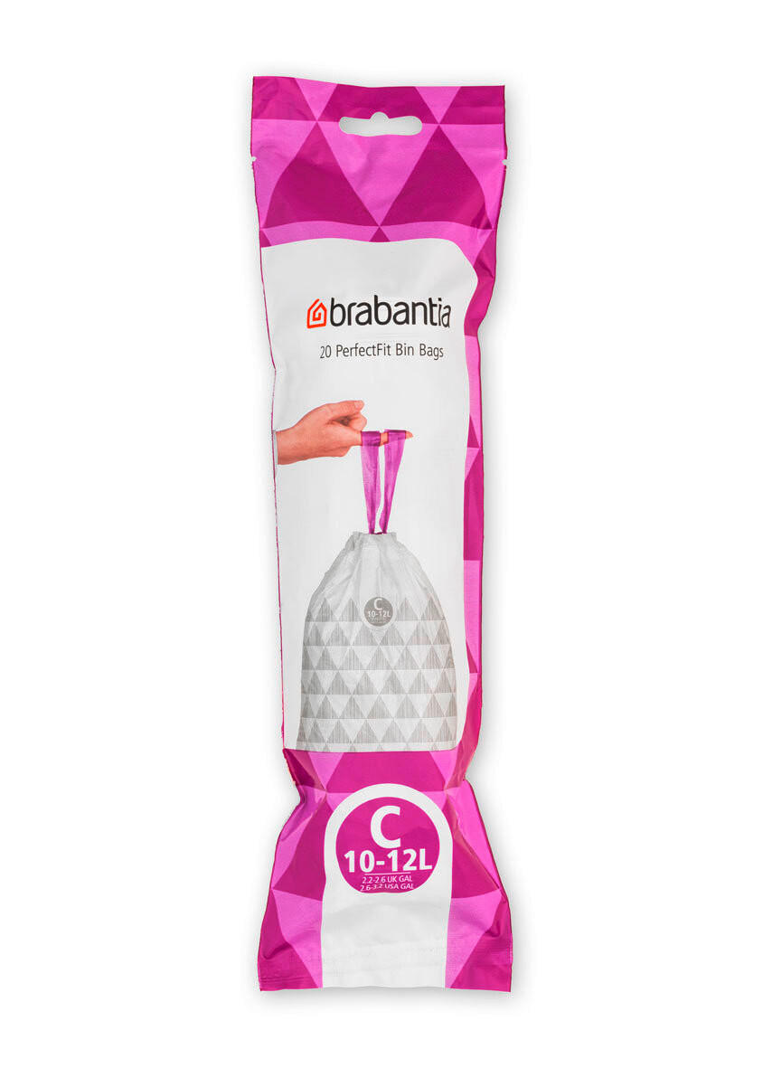 Avfallspåsar - vit, Basics, plast (10-12l) - Brabantia