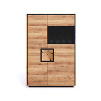 HIGHBOARD  100/152/40 cm  - Wildeiche/Schwarz, Basics, Holz (100/152/40cm) - Livetastic