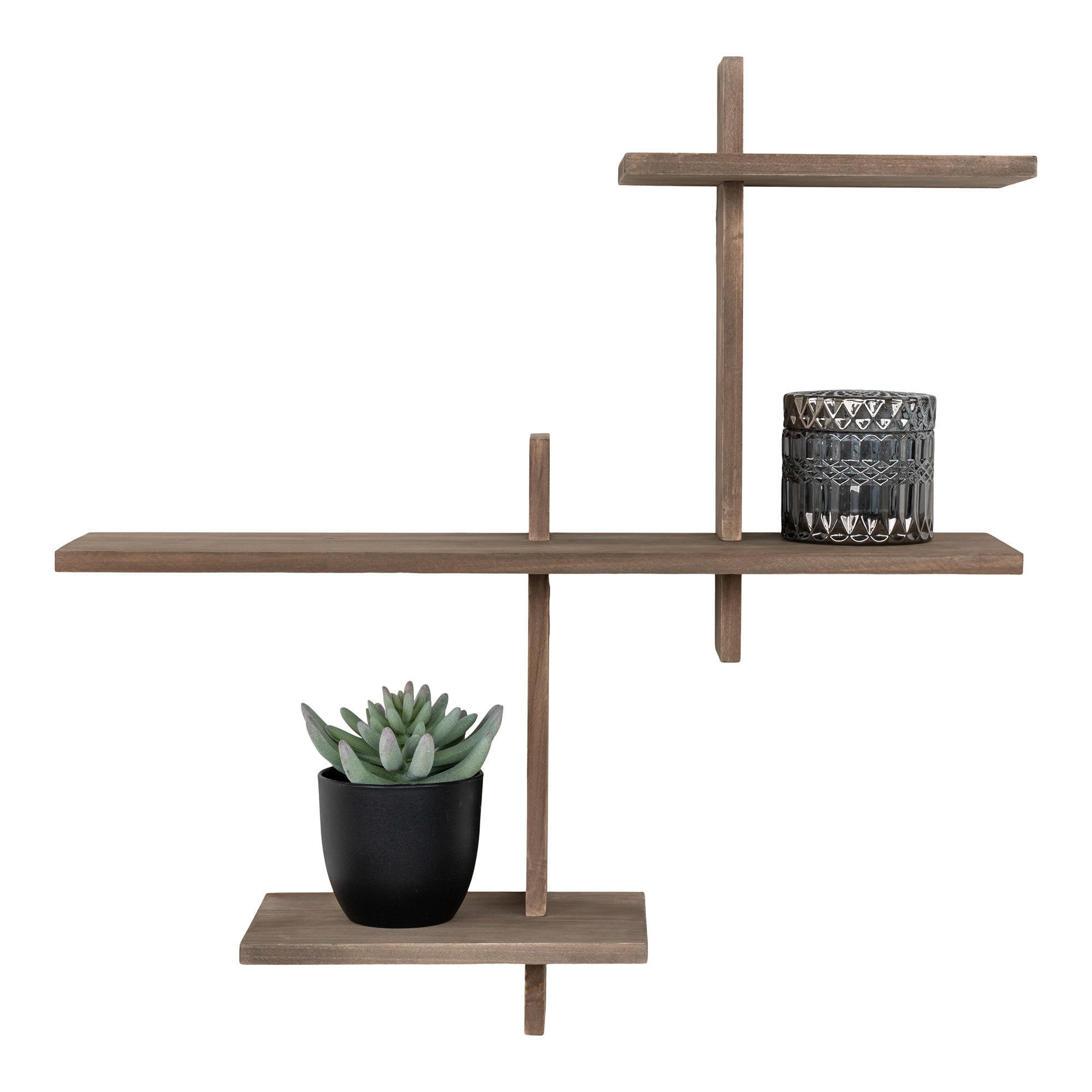 WANDREGAL Braun  - Braun, Design, Holz (53/56/15cm)