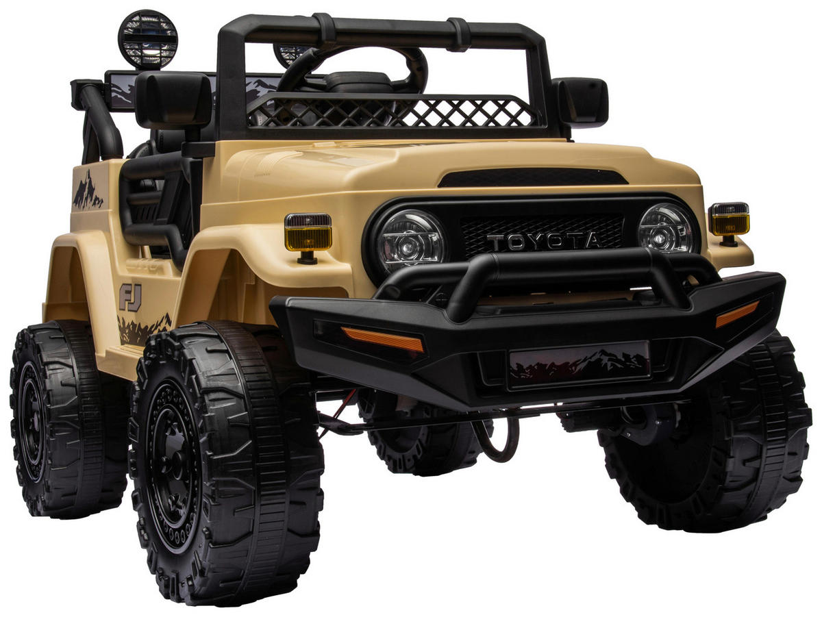 ELEKTRO-KINDERAUTO  - Beige, KONVENTIONELL, Kunststoff/Metall (98/65/70cm) - Atrigo