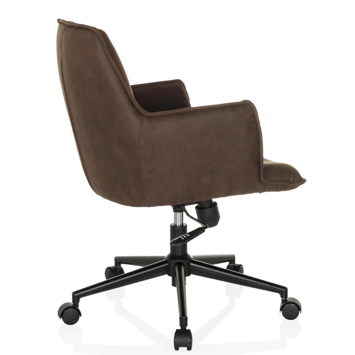 DREHSTUHL Dunkelbraun  - Dunkelbraun/Schwarz, MODERN, Kunststoff/Textil (54/85/70cm) - MID.YOU