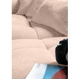 ECKSOFA Rosa Flachgewebe  - Schwarz/Rosa, KONVENTIONELL, Kunststoff/Textil (170/280cm) - Carryhome