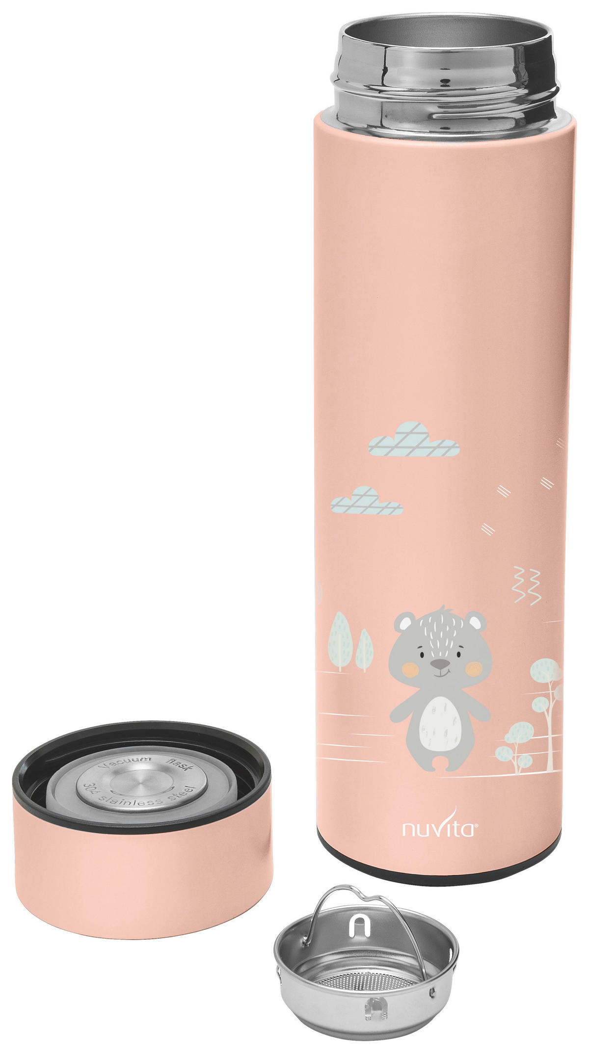 ISOLIERFLASCHE Nuvita 0,5 l  - Basics, Metall (7/23/7cm)