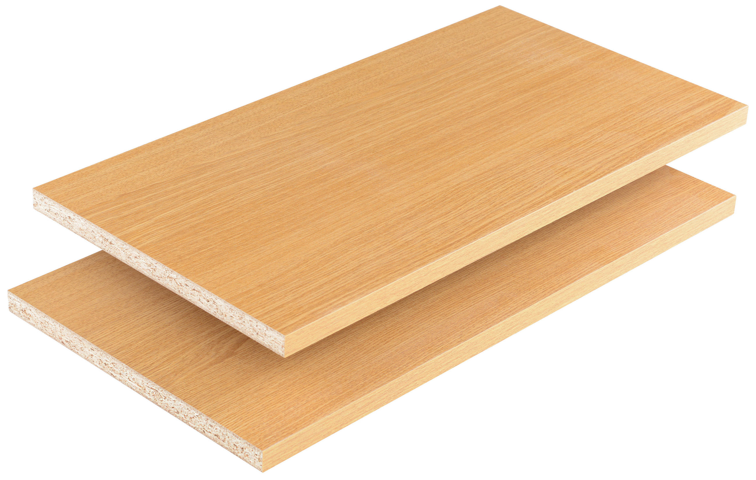 POLICA - barve hrasta, Natur, leseni material (56/32/16cm) - Linea Natura