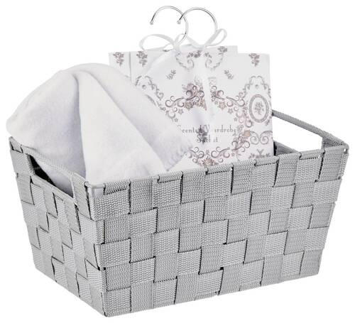 Aufbewahrungskorb Carolyn 32x20 cm Kunststoff Grau