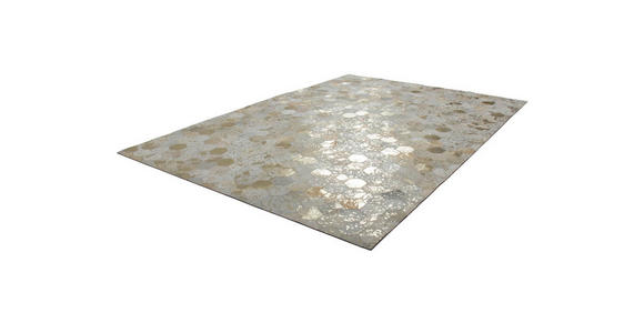 WEBTEPPICH 80/150 cm Spark Creme, Goldfarben  - Goldfarben/Creme, Basics, Leder/Textil (80/150cm) - Novel